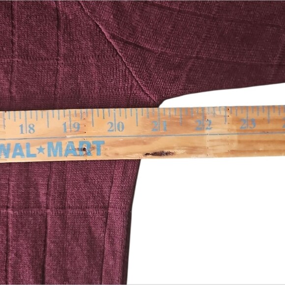 Pronto Uomo Burgundy Silk Cotton Sweater Sz L Classic Minimalist Lightweight - Picture 11 of 13